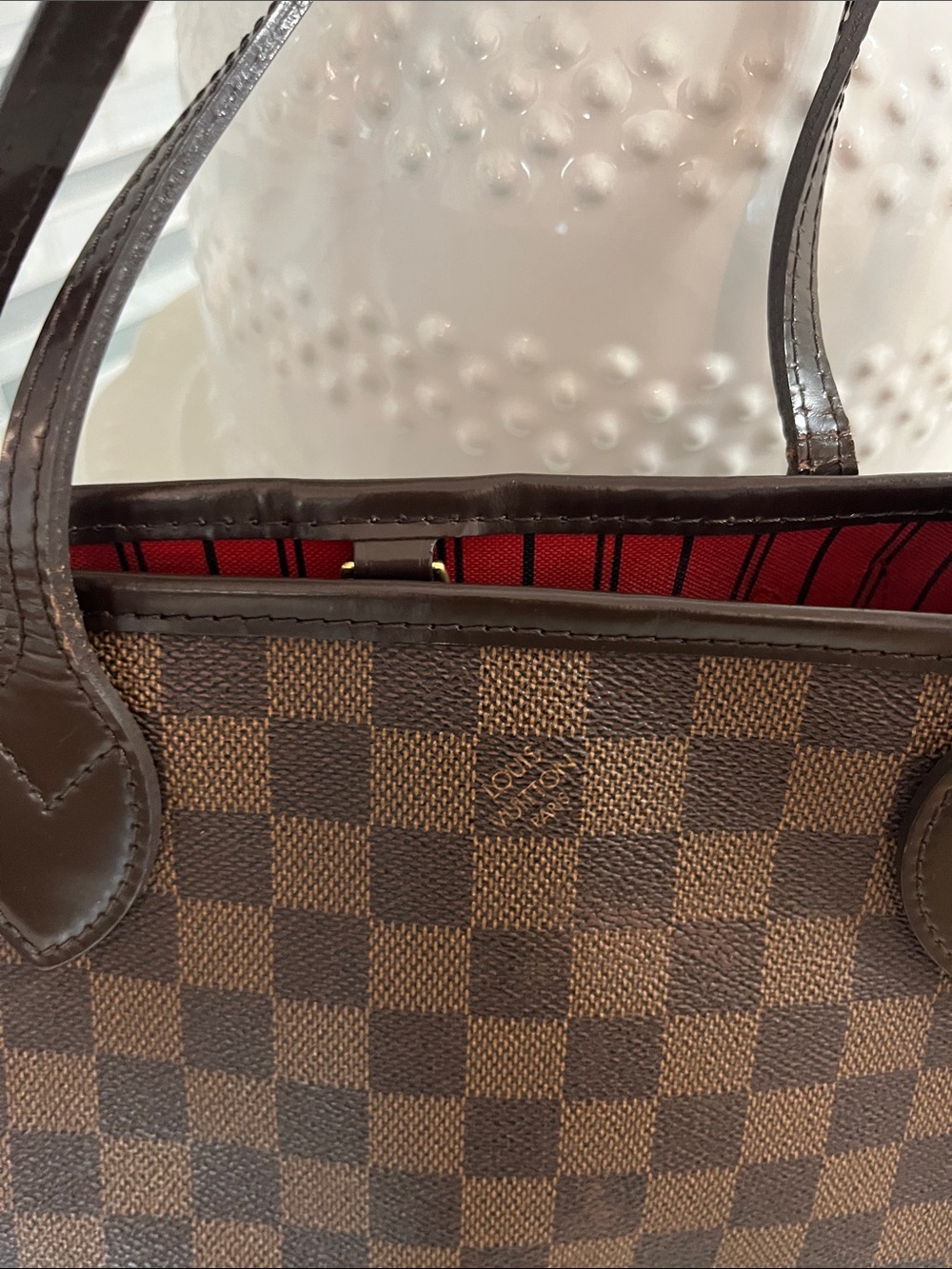 Louis Vuitton Neverfull PM Tote with Red Interior Trim - Picture 4 of 15